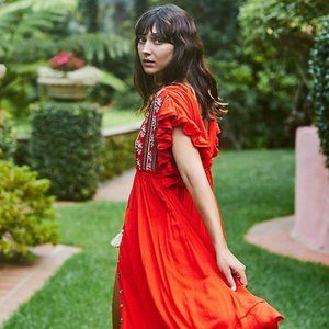 FREE PEOPLE Bali Will Wait For You Midi Dress NWT